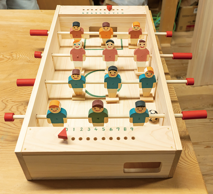 テーブルサッカーゲーム：子どもたちと一緒に奈良の山を探検！